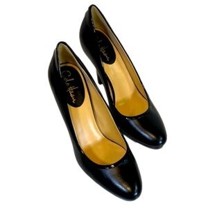 Cole Haan Women’s Carma Nike Air Black Leather Pump w/Patent Leather Trim 9.5
